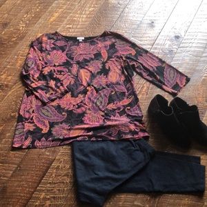 Paisley top J Jill